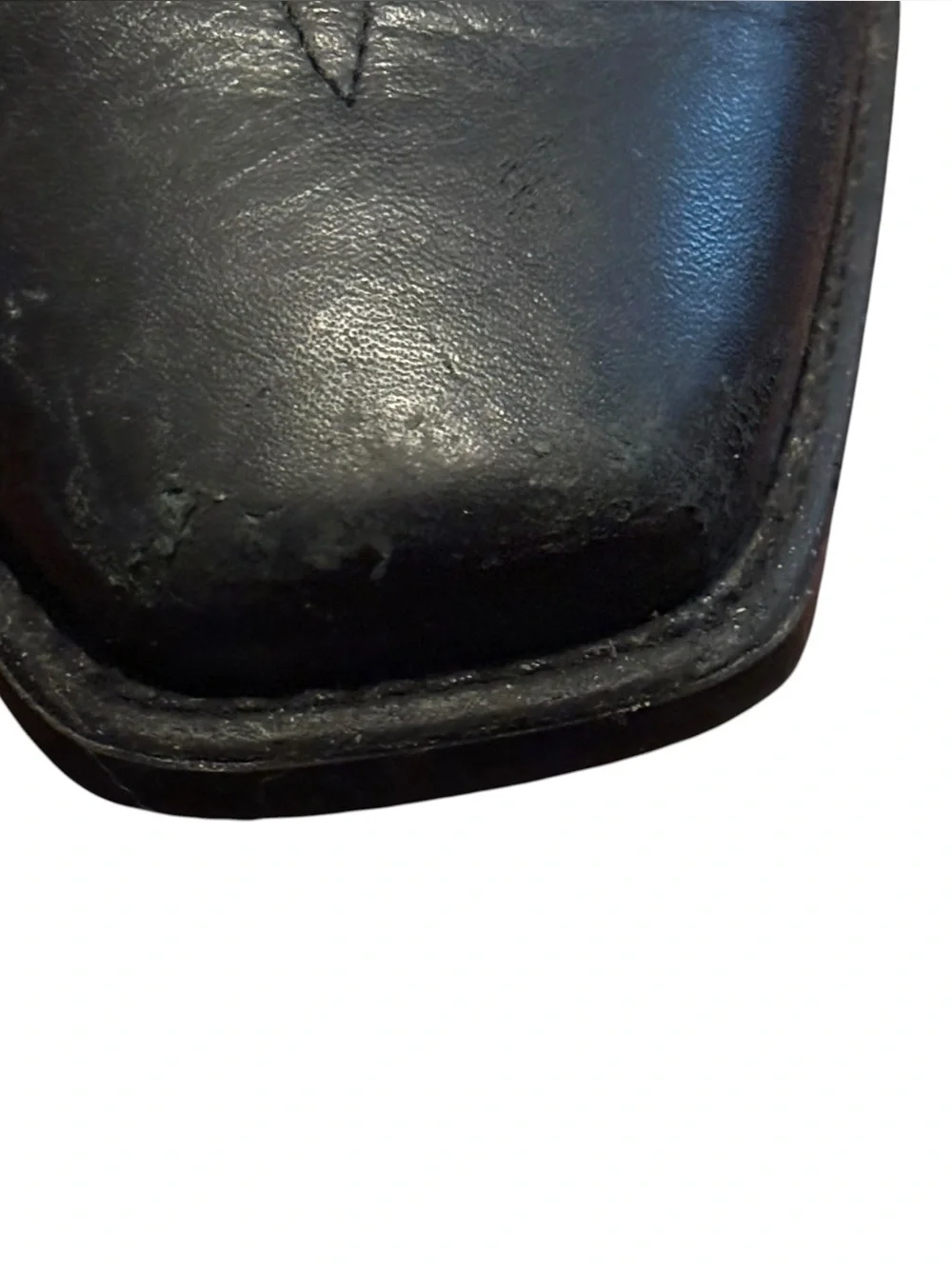Ariat Booker Ultra Leather Western Chelsea Boots Square Toe Black -Men’s 10 D - Picture 13 of 15